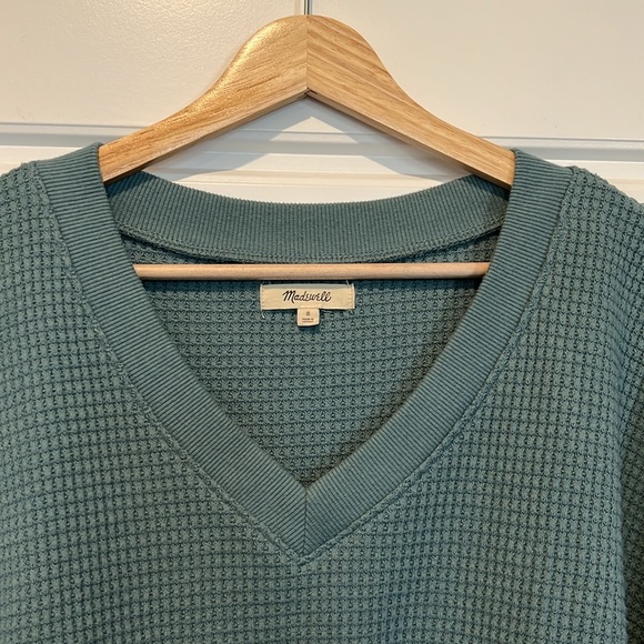Madewell Waffle Knit Side Split Top - Picture 3 of 6